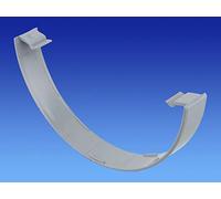 Pack of 2 x OSMA 6T616g Grey Roofline Commercial 150mm (6") Half Round Gutter Flexiclips