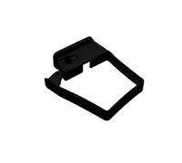 Pack of 2 x RWSC3BL/(RCS3BL) Black Marshall Tufflex (FLOPLAST) Square 65mm Down Pipe Single Fix Clip