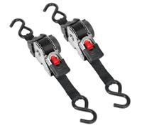 Pack of 2 x Sealey ATD25301 Auto Retract Ratchet Tie Down Straps 25mm X 3 Metre