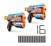 Pack of 2 X-Shot Skins Beast Out Flux Guns with (16) Darts by ZURU