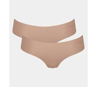 Pack of 2 Zero Microfibre Shorts skintone