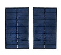 Pack of 2 ZONADAH 1.6W 5.5V Mini Solar Panel Kit, Batter Charger, DIY Home, Science School Projects, Camping,Fishing, Hiking Outdoor Garden Led Light Charging Tools