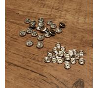 Pack of 20 15mm Self Cover Metal Buttons - Cover with Your own Material