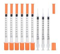 Pack of 20 1ml/cc 30G 1/2"(13mm) Syringe,Disposable Syringe Individual Wrapped