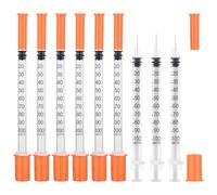 Pack of 20 1ml/cc 30G 5/16"(8mm) Syringe,Disposable Syringe Individual Wrapped