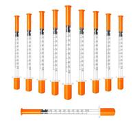 Pack of 20, 1ml Precision Plastic Multiple Uses Measuring Tools | 31G 8mm(5/16") Micro-Fine Tip, U-100 1cc, Individually Sealed Packaging, Ideal for Lab Use, Pet Feeding