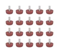 Pack Of 20 Adjustable Height Strong Not Slip Protector Noise Reducing Furniture Leveling Pad For Hardwoods Tile Concrete Plastic+steel Furniture Leveling Feet