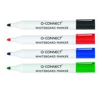Q-Connect Drywipe Marker Pen Assorted (Pack of 4) KF26038
