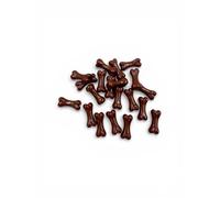 Pack of 20 Brown Bones Bone Beads Hole Halloween Craft Supplies Supply Resin Cabochon DIY Crafting Junk Charm Plastic Charms Flat Back Custom Acrylic Jewellery Making Scrapbook 9x20mm