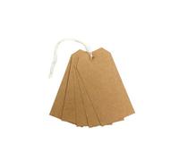 Pack Of 20 Brown Strung Tags 60 X 120mm