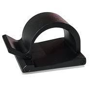 Pack of 20 Cable Holders 5 mm Black Self-Adhesive 3M Cable Clips Cable Management Cable Management for the Desk USB Charging Cable Cable Clips Power Cable Audio Cable Car