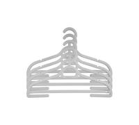 Pack of 20 Children's Hangers for Clothes Kids Child Baby Non-Slip Bulk Strong Plastic Hangers 29cm x 18cm - Grey