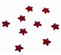 Pack of 20 Crystal Shapes Body Gems, EIMASS® 8830 Tiny Cut Glass Crystals, 3D Flat Back Shapes nail art (Siam Red Star, 5mm)