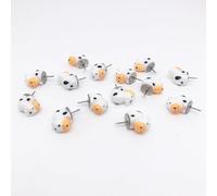 Pack of 20 Cute Cow Decorative Push Pins for Photo Wall and Cork Board, Animal Thumbtacks for Bulletin Board, Map, Office School Pushpin Tool Accessories