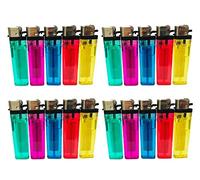 Pack of 20 Disposable Lighters Cigarette Lighters Utility Lighter Child Safe Adjustable Flame
