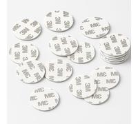 ARIATI Pack of 20 Double-Sided Sticky Pads -Round Adhesive Mounting Pads, Heavy Duty & Waterproof, 25mm Foam Pads for Wall, Car, Bathroom & Indoor Use