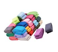 Pack of 20 Elastic Bands 25mm Wide in Assorted Colors for Creative Do It Yourself and Sewing Projects Colorful Elastic Bands