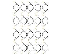 Pack of 20 Fork Shape Clip Leads Testing Current Test Wires Experiment Circuit Power Leads for Teaching Demonstration University Laboratory Equipment