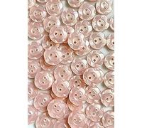 Pack of 20 Fruit Gum Baby Buttons - 11mm, 14mm, 17mm - Assorted Pink Blue Lemon Mint White Lilac Peach Cream - Simply Sew Crafty™ (Pale Pink, 11mm)