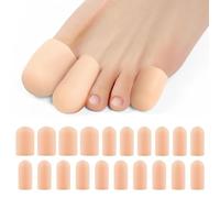 Pack of 20 Gel Toe Caps, Toe Pads, Breathable Toe Protection, Toe Caps for Bunions, Toe Protection, Silicone Toe Protection for Blisters Ingrown Toenails.