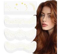 Pack of 20 Glitter Freckles Tattoos, Waterproof Temporary Face Stickers with Stars and Dots, Child-Friendly, Easy to Remove and Durable, Perfect for Festival, Party and Carnival Makeup