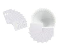 Pack of 20 Iced White Textured Picture Mounts for Photos (Off White), Includes Backs and Clear Resealable Bags, 1.4mm Conservation Mounts (20"x16" to Fit A3)