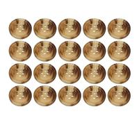 Pack of 20 Light Mixed Brown 20mm Round Faux Horn Sew On Plastic Buttons for Coats Jackets Knitwear Cardigans Flat 4 Holes 32L