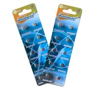 Pack of 20 - LR626/AG4 Eunicell 1.5V Button Coin Cell Alkaline Batteries - Suitable for use in LED lights, Digital Voice Recorders, Toys, Blood Glucose, Cholesterol Testing, Meters, Toys