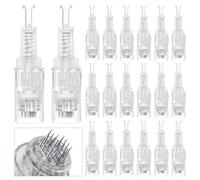 Pack of 20 Microneedling Needles 24 Pins Replacement DermaPen, Nano Pin Replacement for Derma Pen, Cartridges Replacement Parts for Electric Microneedling Device Replacement Needles Needle