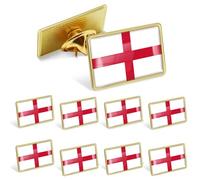 Pack of 20 Official UK England Flag Lapel Pins Bulk -Britain St. George's Flag English Badge Pins Souvenir Hat Men Women Patriotic Travel Brooch