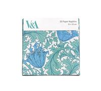 Pack of 20 Paper Serviette Napkins - 'Anemone' Floral Design by J.H. Dearle - Disposable Tableware - by Museums & Galleries
