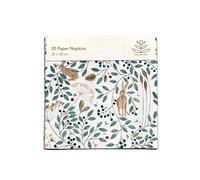 Pack of 20 Paper Serviette Napkins - 'Hares & Berries' Design by Dee Hardwicke - Disposable Tableware - by Museums & Galleries