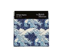 Pack of 20 Paper Serviette Napkins - 'The Great Wave' Design by Hokusai - Disposable Tableware - by Museums & Galleries