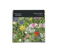 Pack of 20 Paper Serviette Napkins - 'Wild Garden' Design by Josephine Simon - Disposable Tableware - by Museums & Galleries