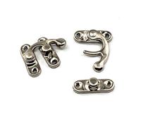 Pack of 20 pcs of Antique Vintage Latch Plated Nickel-Plated Right Swing arm Buckle Hook Lock hasp