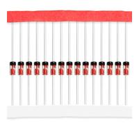 (Pack of 20 Pieces) Chanzon 1N34A 1N34 Small Signal SCHOTTKY Diode 50mA 65V DO-35 (DO-204AH) IN34A IN34 Axial for TV FM AM Radio Detection