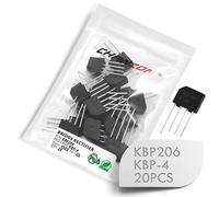 (Pack of 20 Pieces) Chanzon KBP206 Bridge Rectifier Diode 2A 600V KBP-4 (SIP-4) Single Phase Full Wave 2 Amp 600 Volt Electronic Silicon Diodes