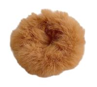 Pack of 20 Plush Hair Bobbles Women Elastic Hair Rings Headbands, Soft Scrunchies Hair Bands Rubber Bands, Large Bands Hair Accessories for Ponytail Holder, Hair Accessories, Chocolate