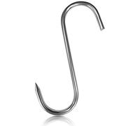 Pack of 20 Premium Butcher's Hook Stainless Steel Meat Hooks Hanging Hooks with Sharp Tip for Butcher Shop - Fleischerei - For Hot And Cold Smoking (Pack of 20)