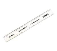 Pack of 20 Q-Connect 300mm Ruler Shatterproof Clear rulers