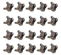 【Pack of 20】Removable Combination Butterfly Corner Code,L Shape Support Connector Bracket, Right Angle Bracket, Metal Brackets Corner Brace for Wood Furniture Fixing (#01)