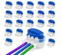 Pack of 20 Robotic Lawnmower Cable Connectors, 314 Waterproof Connection Terminals, Cable Clamps, Lawn Robot Cables, Cable Connector for Lawn Mower, Automower, Garden, Outdoor