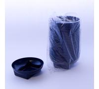 Pack of 20 Round Floral Bowls With Square Bases (Dark Green). Floral Arrangements / Wedding Displays