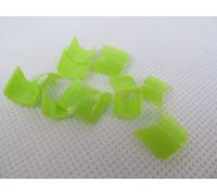 Pack of 20 Salon quality lime green short false nail front tips posted from London by fat-catz