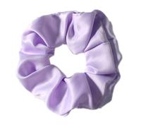 Pack of 20 Satin Hair Bobbles for Women, Plain Hair Scrunchies, Soft Elastic Thick Bands, Hair Band Ponytail Holder for Women, Hair Accessories, Light Purple