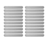Pack of 20 Self-Adhesive Metal Plates, Metal Strips with Adhesive Coating, 65 mm x 8 mm Adhesive Steel Plates, for Mobile Phone Case, Vehicle, Craft Supplies, Room, Refrigerator, Workshop