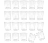 Pack of 20 Small Measuring Cups, 30 ml, Mini Measuring Cups, Detergent Dosing Aid Washing Powder, Measuring Cups and Dimensions, Plastic Dosing Aid Liquid Detergent for Kitchen Baking, Laboratory