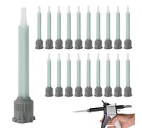 Pack of 20 Static Mixers, 1:1 Mixing Nozzles, Fast Adhesive Feed, Can Be Installed with Needles, for Reorganising Pipeline Flow by Motion Mixing (Green)