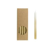 Pack of 20 Taper Candles Height 17.5 cm Diameter 1.2 cm Various Colours Burn Time 3 Hours Candles Advent Christmas Colour: Gold