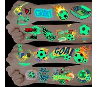 Pack of 20 Tattoo Children's Football Gifts Boys Filling School Cone Football School Child First Day at School Gifts, Party Bag Children's Birthday, Tattoo Boys Football Small Items for Children
